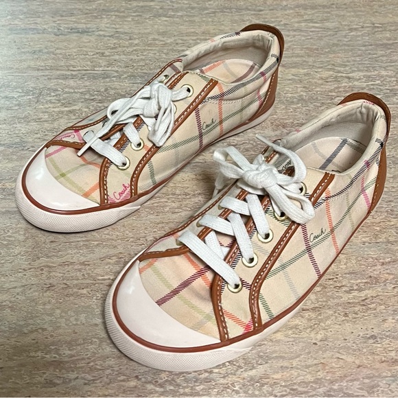 Coach Barrett plaid sneakers - Picture 5 of 13